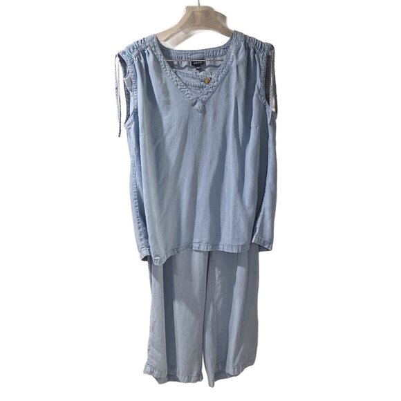 J Jill 100% Tencel Denim Top and Pants - XL - Picture 1 of 6